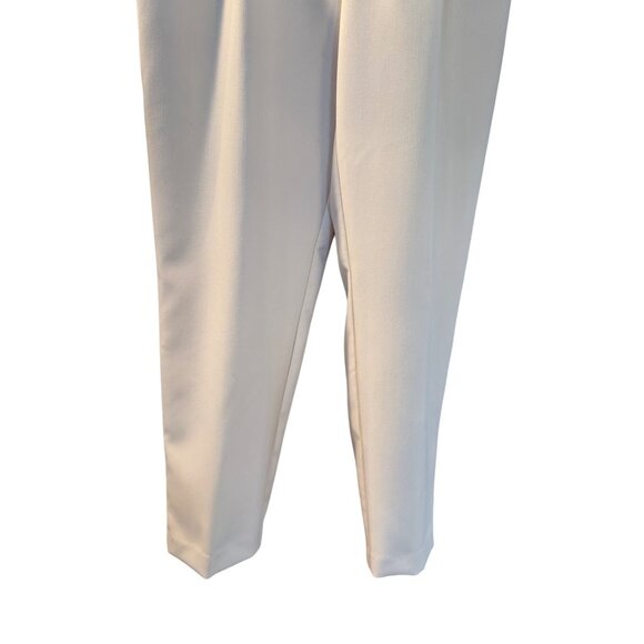 ZARA Womens Beige Trousers Size L Polyester/Viscose Blend - Picture 7 of 16